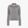 Half-zip milano jumper in grey marl Half-zip milano jumper in grey marl