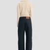 Half-zip milano jumper in pale rose Half-zip milano jumper in pale rose