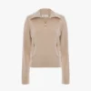 Half-zip milano jumper in pale rose Half-zip milano jumper in pale rose