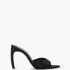 Harlow mule 100 in black satin Harlow mule 100 in black satin