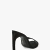 Harlow mule 100 in black satin Harlow mule 100 in black satin