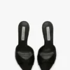 Harlow mule 100 in black satin Harlow mule 100 in black satin