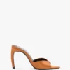 Harlow mule 100 in bronze satin Harlow mule 100 in bronze satin