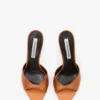 Harlow mule 100 in bronze satin Harlow mule 100 in bronze satin