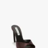 Harlow mule 100 in maroon satin