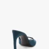 Harlow mule 100 in teal blue satin Harlow mule 100 in teal blue satin