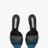 Harlow mule 100 in teal blue satin Harlow mule 100 in teal blue satin