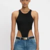 High leg bodysuit in black High leg bodysuit in black