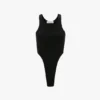 High leg bodysuit in black High leg bodysuit in black
