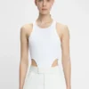High leg bodysuit in white High leg bodysuit in white
