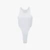 High leg bodysuit in white High leg bodysuit in white