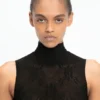 High neck bodysuit in black High neck bodysuit in black