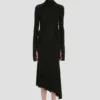 High neck midi dress in black High neck midi dress in black