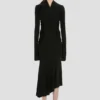 High neck midi dress in black High neck midi dress in black