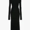 High neck midi dress in black High neck midi dress in black