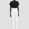 High-rise slim jean in washed white High-rise slim jean in washed white