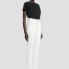 High-rise slim jean in washed white High-rise slim jean in washed white