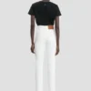 High-rise slim jean in washed white High-rise slim jean in washed white