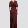 Isabella gown in burgundy Isabella gown in burgundy