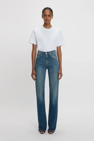 Julia stretch jean in mid blue Julia stretch jean in mid blue