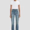 Julia stretch jean in worn blue wash Julia stretch jean in worn blue wash