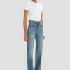 Julia stretch jean in worn blue wash Julia stretch jean in worn blue wash