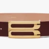 Jumbo dorian belt in burgundy leather Jumbo dorian belt in burgundy leather