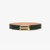 Jumbo dorian belt in dark forest croc embossed leather Jumbo dorian belt in dark forest croc embossed leather