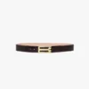 Jumbo dorian belt in espresso croc embossed calf leather Jumbo dorian belt in espresso croc embossed calf leather