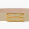 Jumbo dorian belt in ivory grained leather Jumbo dorian belt in ivory grained leather