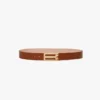 Jumbo dorian belt in tan smooth leather Jumbo dorian belt in tan smooth leather