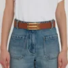Jumbo dorian belt in tan smooth leather Jumbo dorian belt in tan smooth leather