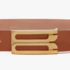 Jumbo dorian belt in tan smooth leather Jumbo dorian belt in tan smooth leather