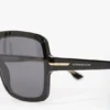 Layered mask frame in black