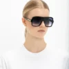 Layered mask sunglasses in black gradient Layered mask sunglasses in black gradient