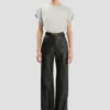 Leather alina trouser in black Leather alina trouser in black