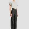 Leather alina trouser in black Leather alina trouser in black