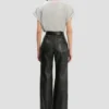 Leather alina trouser in black Leather alina trouser in black
