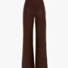 Leather alina trouser in burgundy Leather alina trouser in burgundy