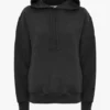 Logo embroidered hoodie in black Logo embroidered hoodie in black