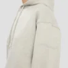 Logo embroidered hoodie in grey marl Logo embroidered hoodie in grey marl