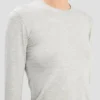Long sleeve t-shirt in grey marl Long sleeve t-shirt in grey marl