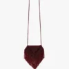 Manhattan beaded pouch in burgundy Manhattan beaded pouch in burgundy