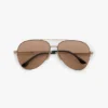 Metal pilot sunglass in gold blue Metal pilot sunglass in gold blue