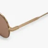 Metal pilot sunglass in gold blue Metal pilot sunglass in gold blue