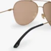 Metal pilot sunglass in gold blue Metal pilot sunglass in gold blue
