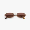 Metal sunglasses in gold honey havana Metal sunglasses in gold honey havana