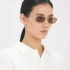 Metal sunglasses in gold honey havana Metal sunglasses in gold honey havana