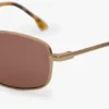 Metal sunglasses in gold honey havana Metal sunglasses in gold honey havana
