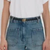 Micro dorian belt in black leather Micro dorian belt in black leather